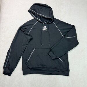 North End Hoodie Drawstring Pullover Black RoughNecks Men's Size M